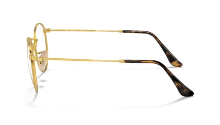 Rayban 0RX3447V Round Metal 2945 Havana On Gold Eyeglasses