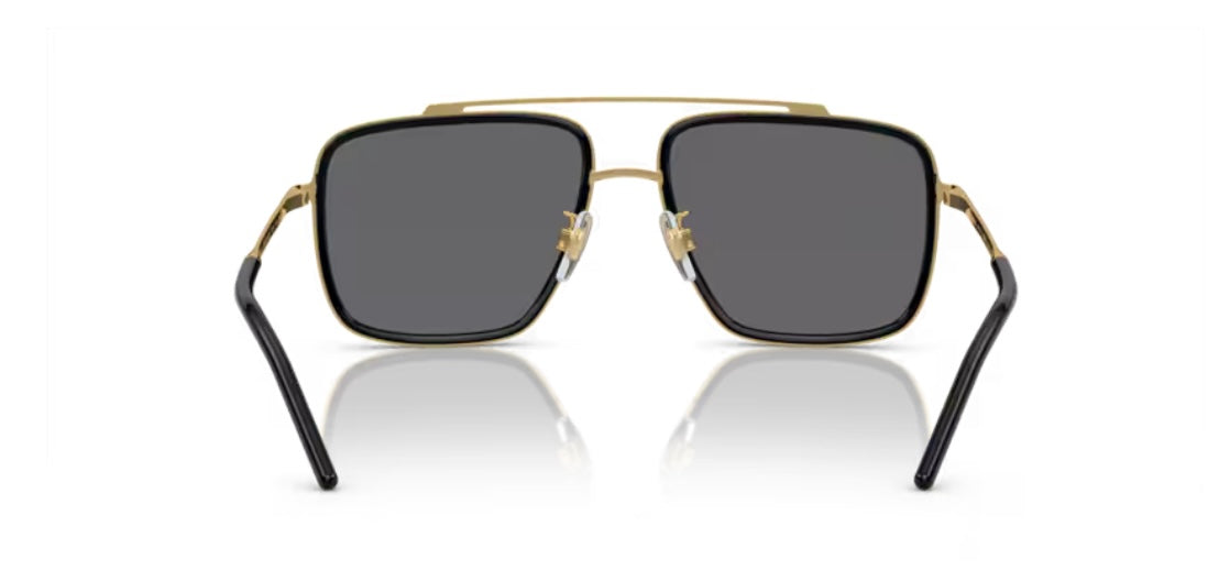 Dolce and Gabbana 0DG2220 Gold Black Polarized Sunglasses