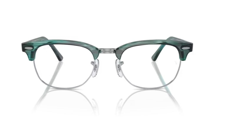 Rayban 0RX5154 Clubmaster 8377 Striped Green Eyeglasses