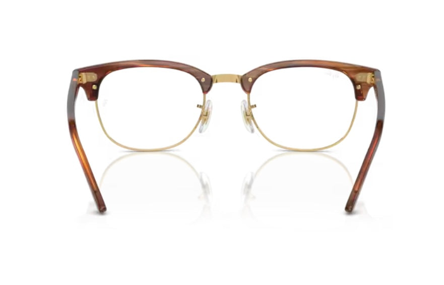 Rayban 0RX5154 Clubmaster 8375 Striped Brown Eyeglasses