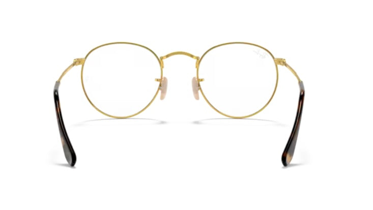 Rayban 0RX3447V Round Metal 2945 Havana On Gold Eyeglasses