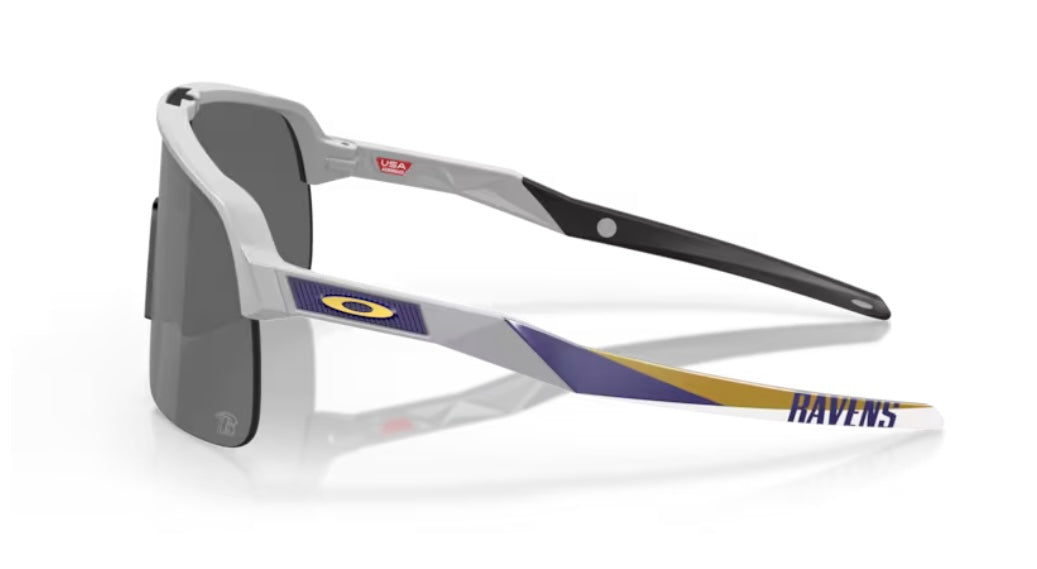 Oakley Sutro Lite 946327 Matte Fog Baltimore Ravens Sunglasses