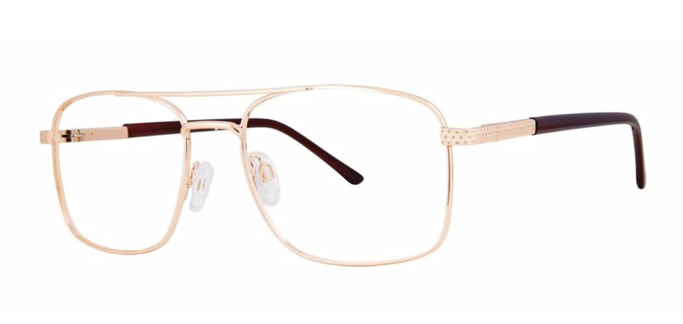 Eyeworkz Chisel Gold Eyeglasses