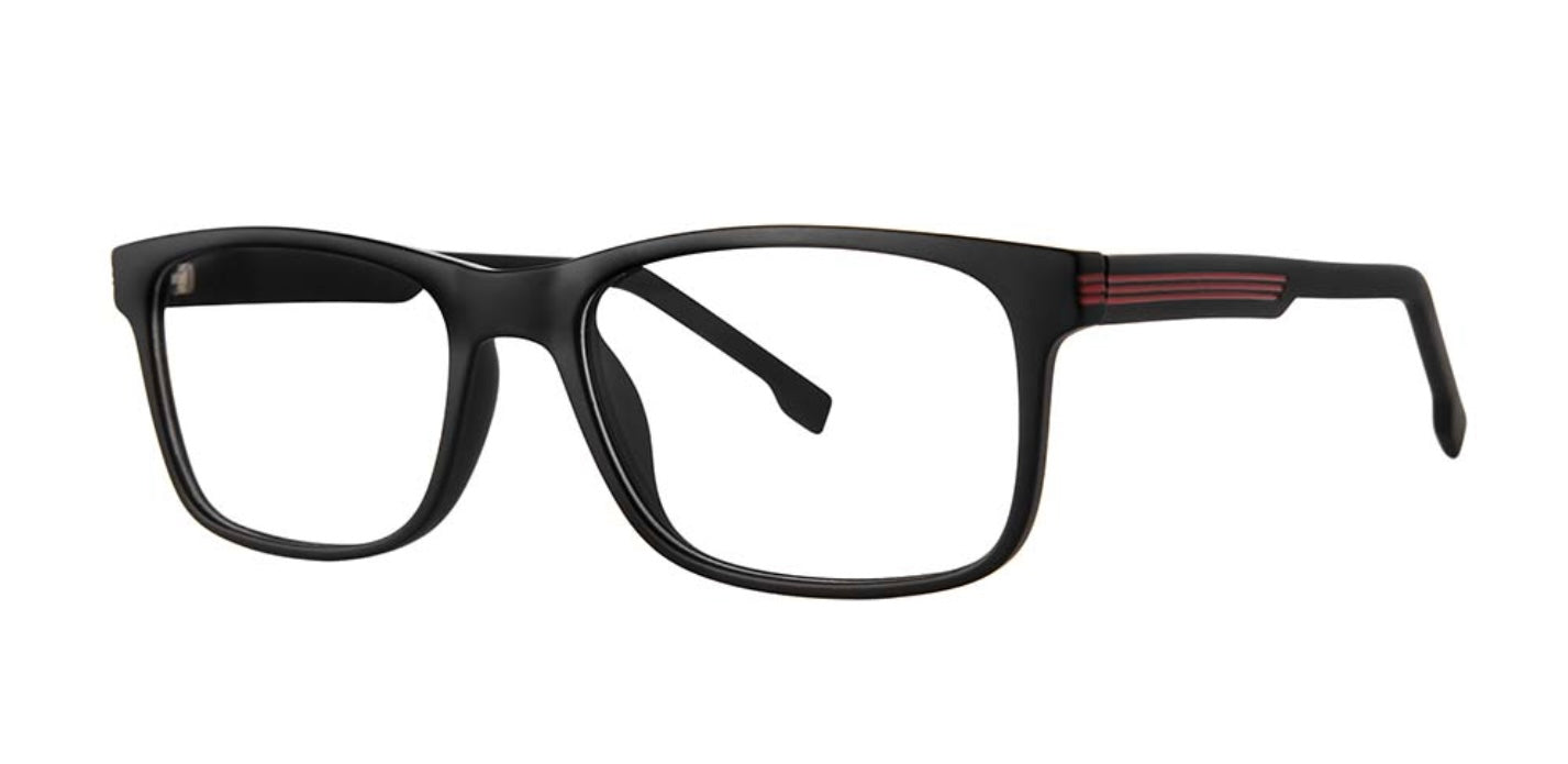 Eyeworkz Associate Black Matte Red Eyeglasses