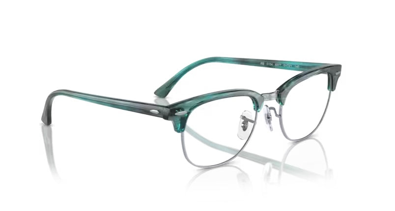 Rayban 0RX5154 Clubmaster 8377 Striped Green Eyeglasses