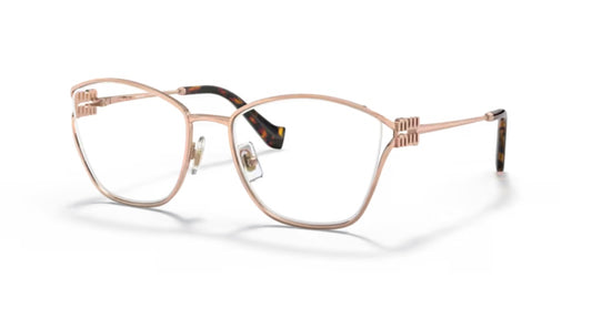 Miu Miu 0MU 53UV ZVF101 Pink Gold Eyeglasses