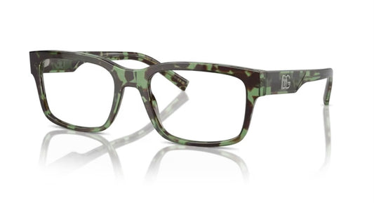 Dolce and Gabbana 0DG3352 3432 Havana Green Eyeglasses