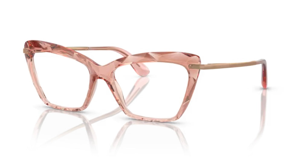 Dolce and Gabbana 0DG5025 3148 Transparent Pink Eyeglasses