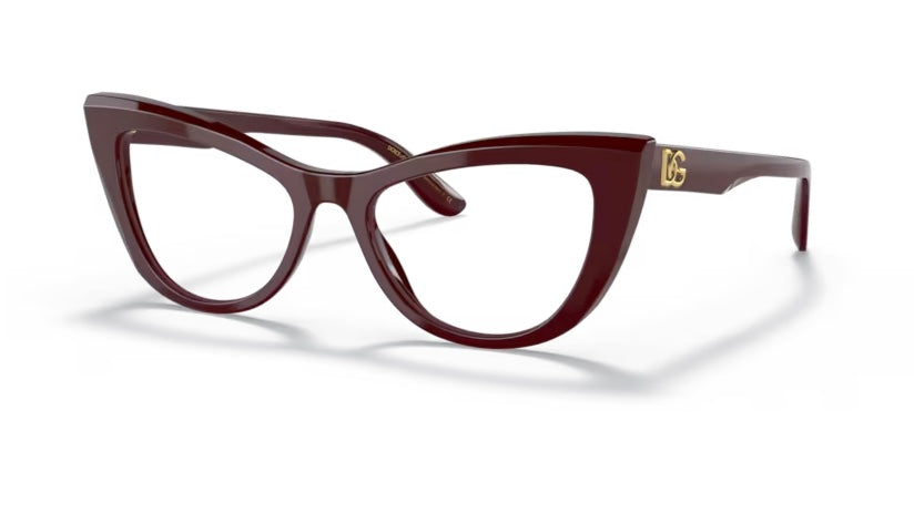 Dolce and Gabbana 0DG3354 3091 Bordeaux Eyeglasses