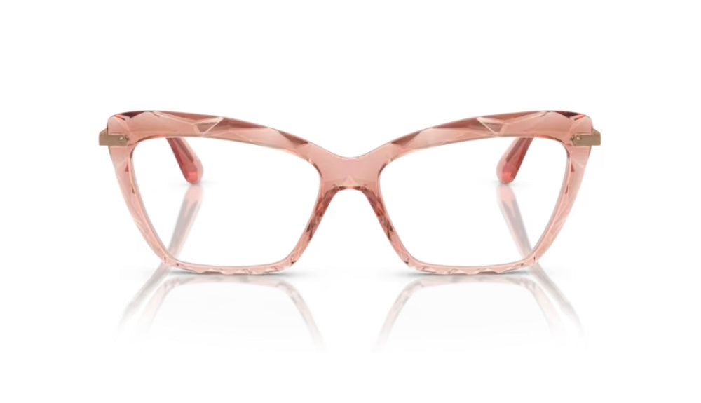 Dolce and Gabbana 0DG5025 3148 Transparent Pink Eyeglasses