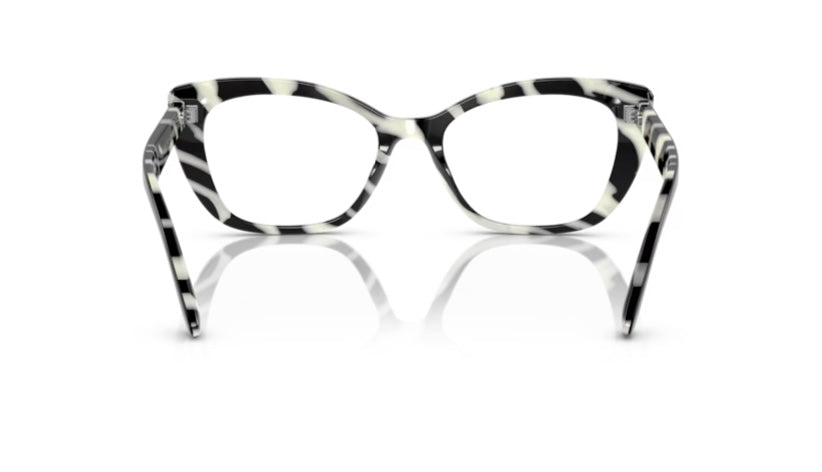 Dolce and Gabbana 0DG3360 3372 Top Black On Zebra Eyeglasses