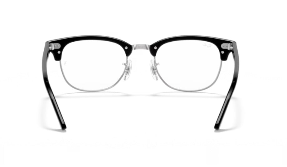 Rayban 0RX5154 Clubmaster 2000 Black On Silver Eyeglasses