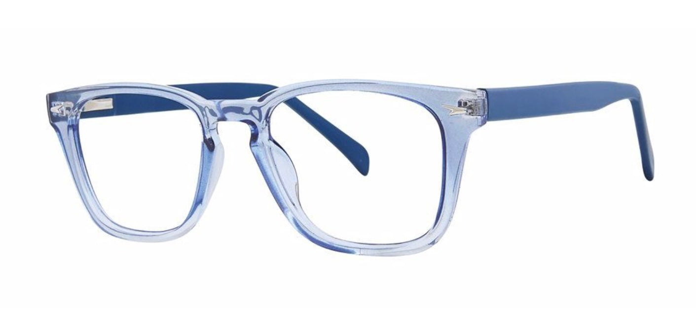 Eyeworkz Thaw Blue Crystal/ Navy Matte Eyeglasses