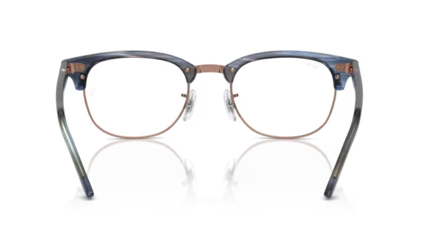 Rayban 0RX5154 Clubmaster 8374 Striped Blue Eyeglasses