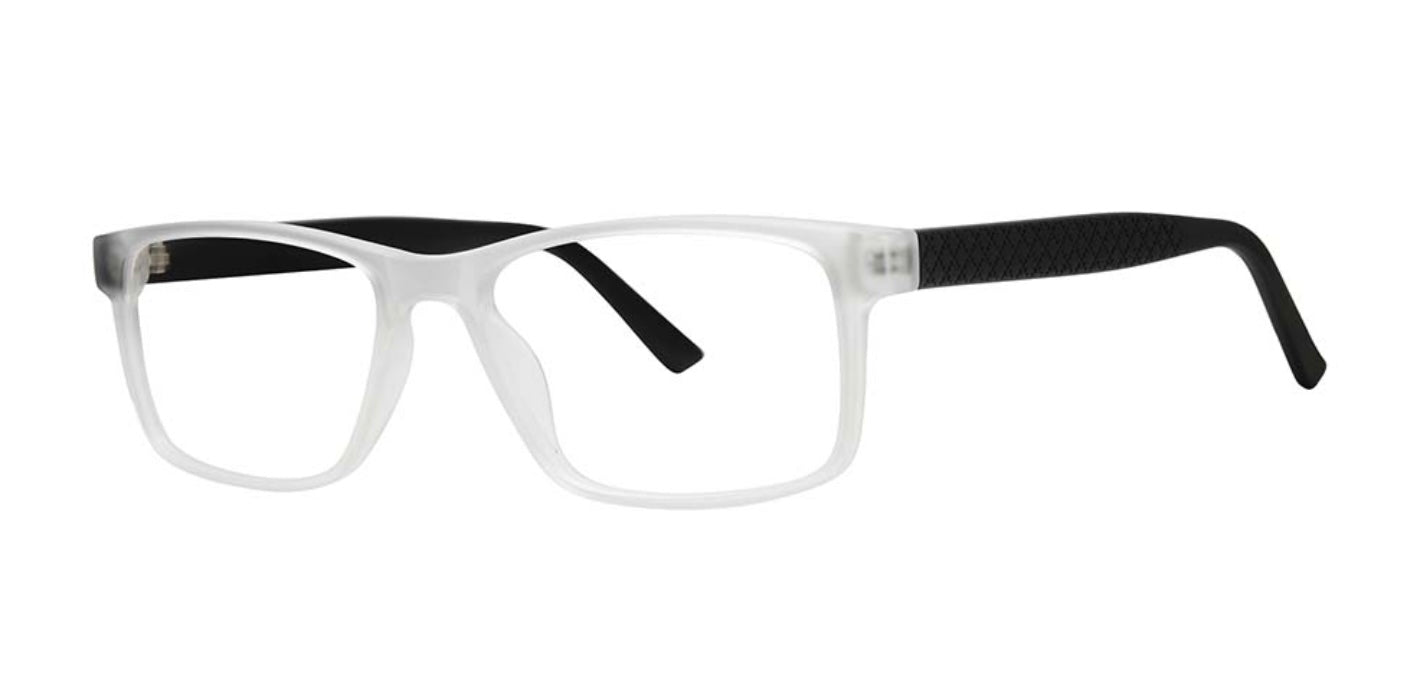 Eyeworkz Advocate Crystal Frost Black Matte Eyeglasses