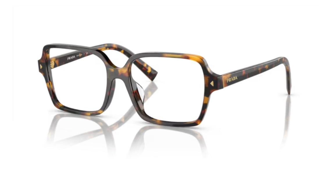 Prada 0PR A02VF VAU101 Havana Clear Eyeglasses