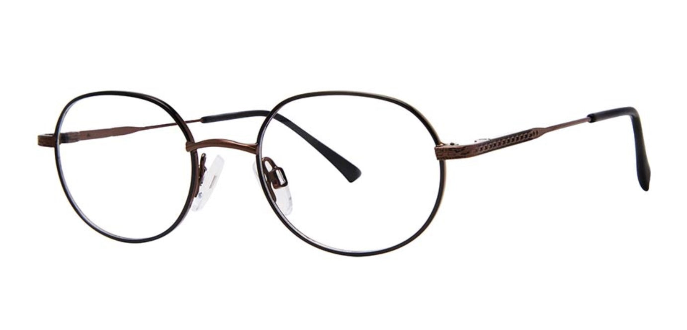 Eyeworkz Chummy Brown Black Eyeglasses