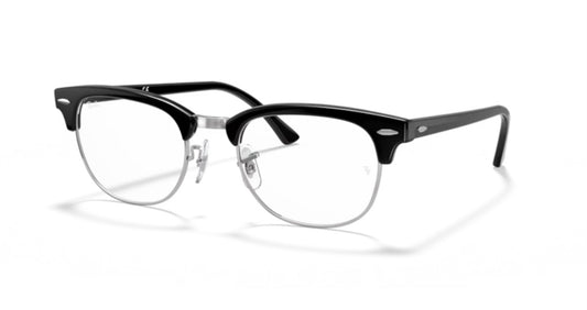 Rayban 0RX5154 Clubmaster 2000 Black On Silver Eyeglasses