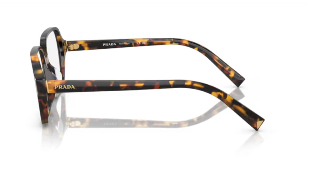 Prada 0PR A02VF VAU101 Havana Clear Eyeglasses