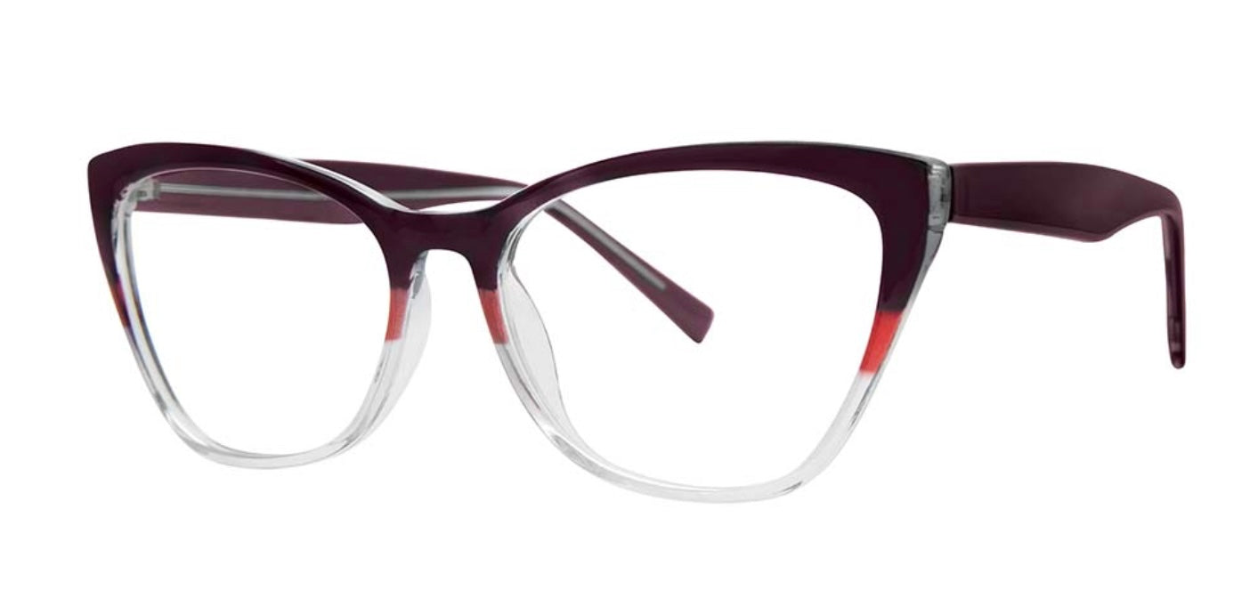 Eyeworkz Artsy Plum Cherry Crystal Eyeglasses