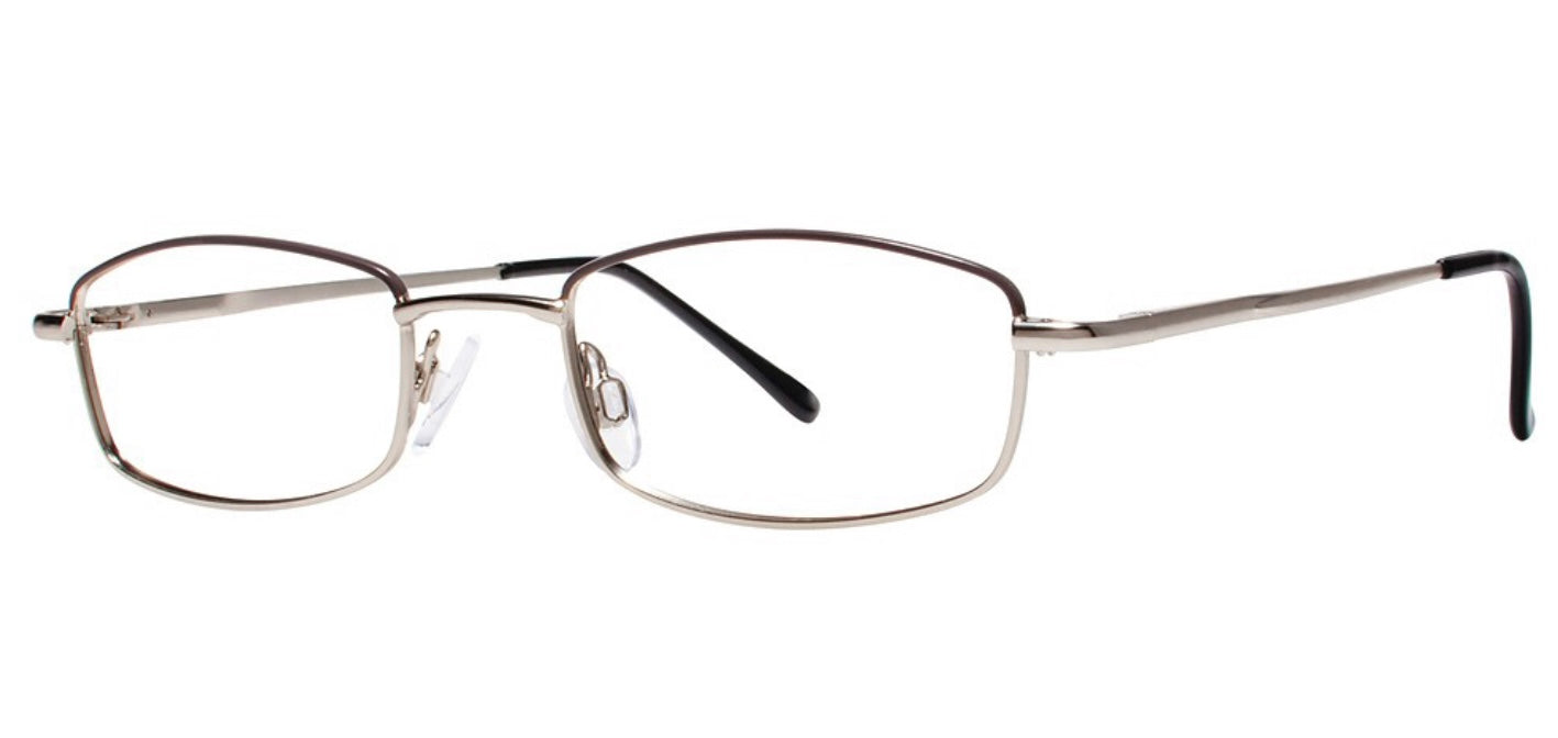 Eyeworkz Asap Brown Silver Eyeglasses