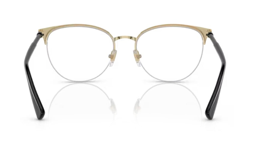 Versace 0VE1247 1252 Black Pale Gold Eyeglasses