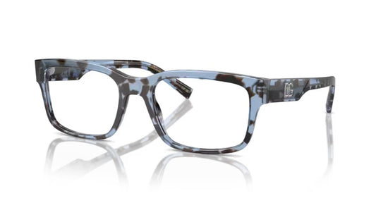 Dolce and Gabbana 0DG3352 3392 Havana Blue Eyeglasses