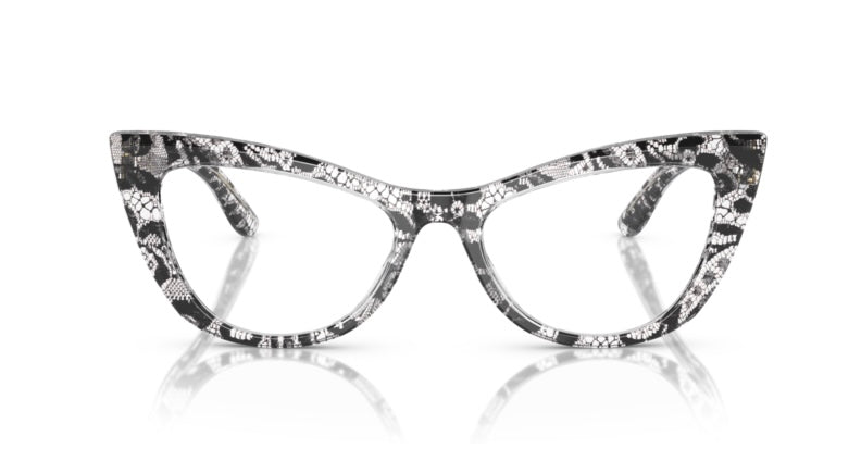 Dolce and Gabbana 0DG3354 3152 Black Lace Eyeglasses