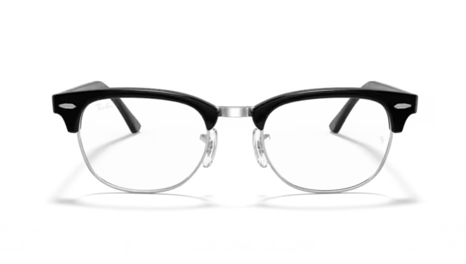 Rayban 0RX5154 Clubmaster 2000 Black On Silver Eyeglasses