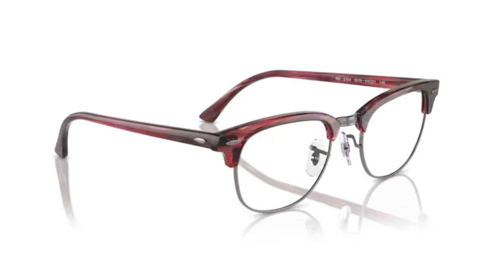 Rayban 0RX5154 Clubmaster 8376 Striped Red Eyeglasses