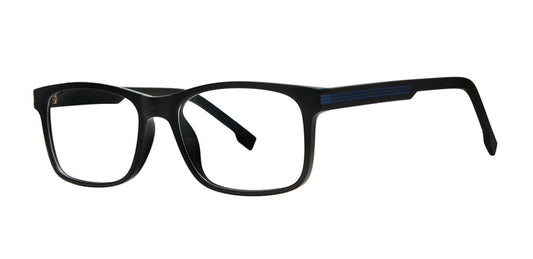 Eyeworkz Associate Black Matte Blue Eyeglasses