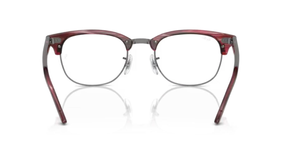 Rayban 0RX5154 Clubmaster 8376 Striped Red Eyeglasses