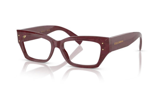 Dolce and Gabbana 0DG3387 3442 Bordeaux Lace Eyeglasses