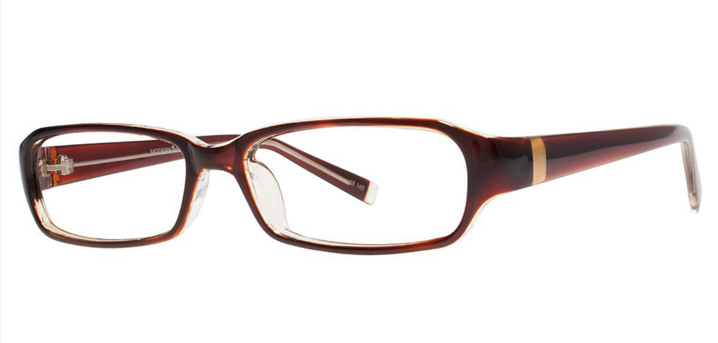 Eyeworkz Agree Brown Gold Eyeglasses