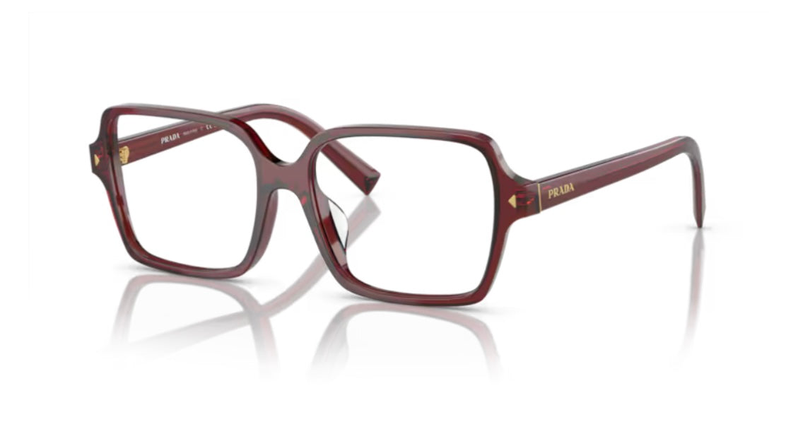 Prada 0PR A02VF 16P101 Transparent Red Eyeglasses