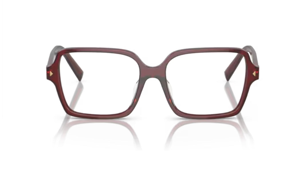 Prada 0PR A02VF 16P101 Transparent Red Eyeglasses