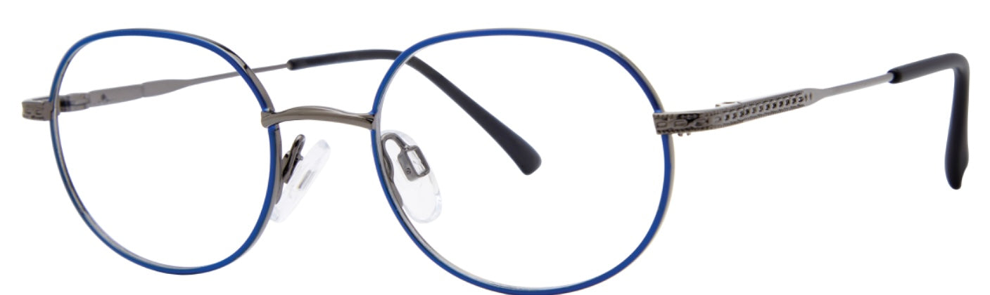 Eyeworkz Chummy Gunmetal Blue Eyeglasses