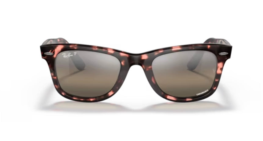 Rayban Wayfarer Polarized 1334G3 Transparent Pink Sunglasses