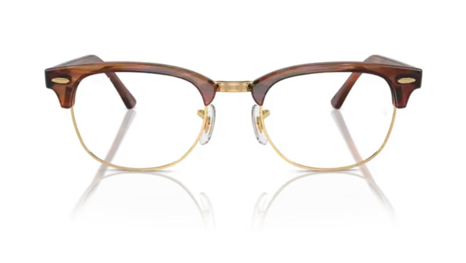 Rayban 0RX5154 Clubmaster 8375 Striped Brown Eyeglasses