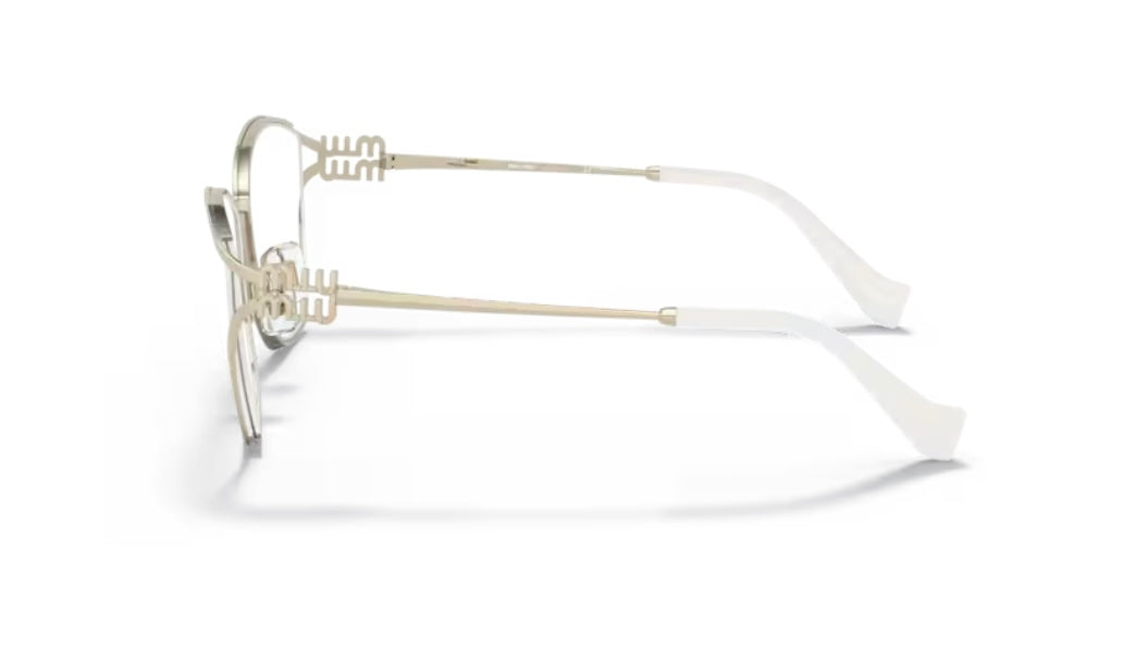 Miu Miu 0MU 53UV ZVN101 Pale Gold Eyeglasses