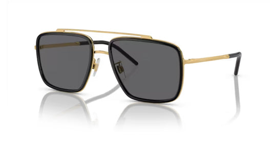 Dolce and Gabbana 0DG2220 Gold Black Polarized Sunglasses