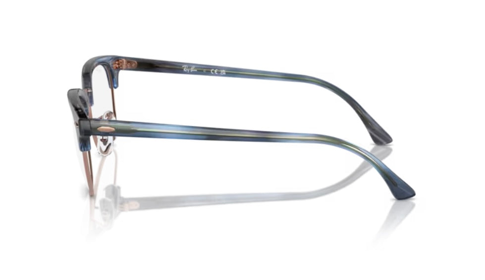 Rayban 0RX5154 Clubmaster 8374 Striped Blue Eyeglasses