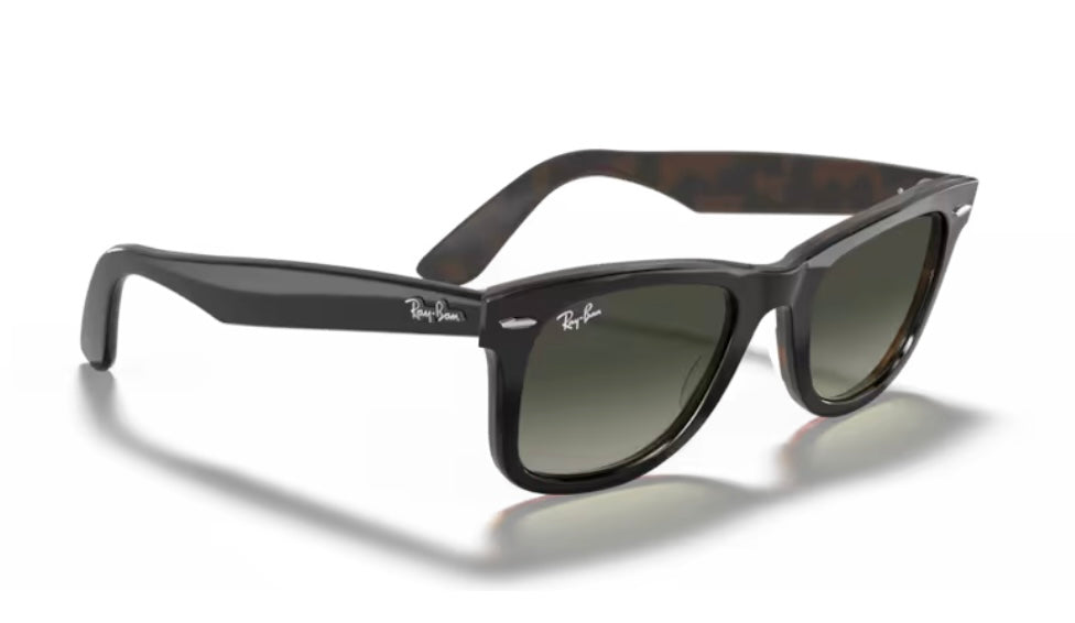 Rayban Wayfarer Classic 127771 Grey On Havana Sunglasses