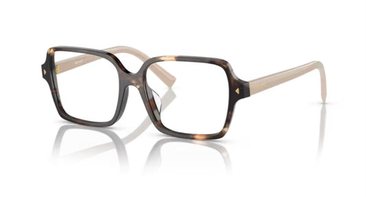 Prada 0PR A02VF 07R101 Havana Caramel Eyeglasses