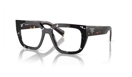 Prada 0PR A03VF 150101 Havana Black Transparent Eyeglasses