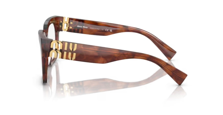 Miu Miu 0MU 04UV Stripped Tobacco Eyeglasses