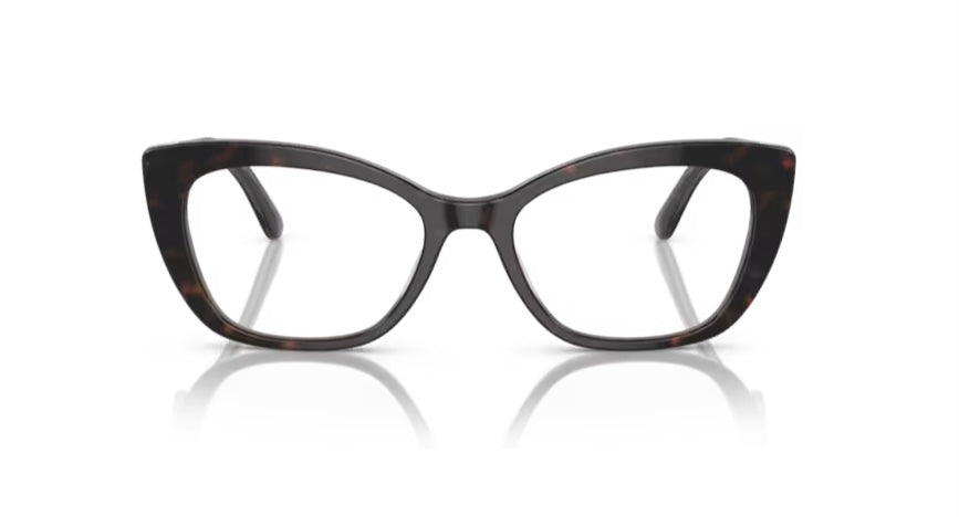 Dolce and Gabbana 0DG3360 3299 Black On Leo Brown Eyeglasses