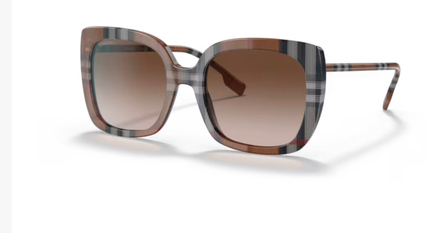 Burberry Carroll 400513 Brown Check Sunglasses