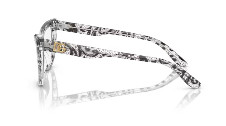 Dolce and Gabbana 0DG3354 3152 Black Lace Eyeglasses