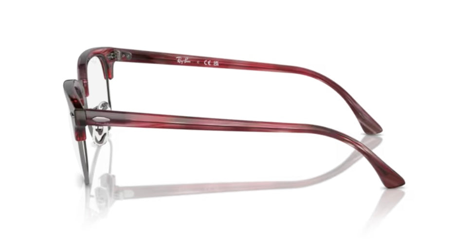 Rayban 0RX5154 Clubmaster 8376 Striped Red Eyeglasses